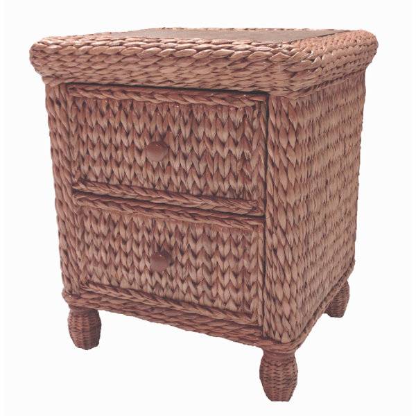 Bay Isle Home Debolt Wicker/Rattan Nightstand & Reviews Wayfair